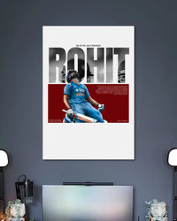 Alternative artwork featuring Rohit Sharma Hitman Cricket Poster