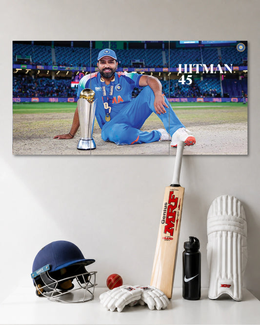 Rohit Sharma Hitman 45 3 Piece Poster Set premium artwork 1