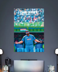 Rohit Sharma One Shot Poster premium artwork 2