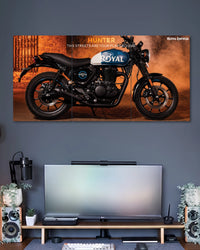 Royal Enfield Hunter 350 3 Piece Split Poster three-panel artwork 2