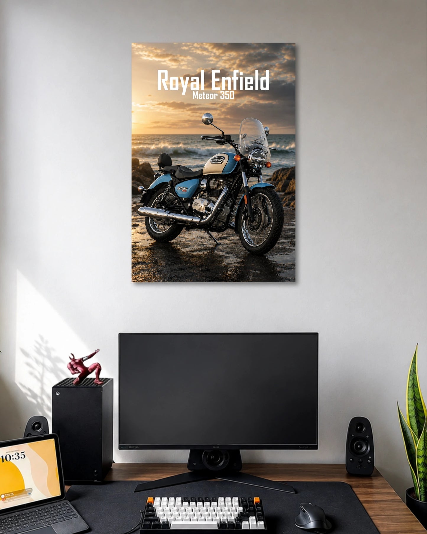 Royal Enfield Meteor 350 Motorcycle Poster  poster artwork