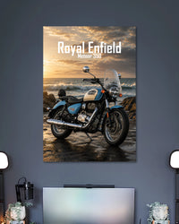 Alternative artwork featuring Royal Enfield Meteor 350 Motorcycle Poster