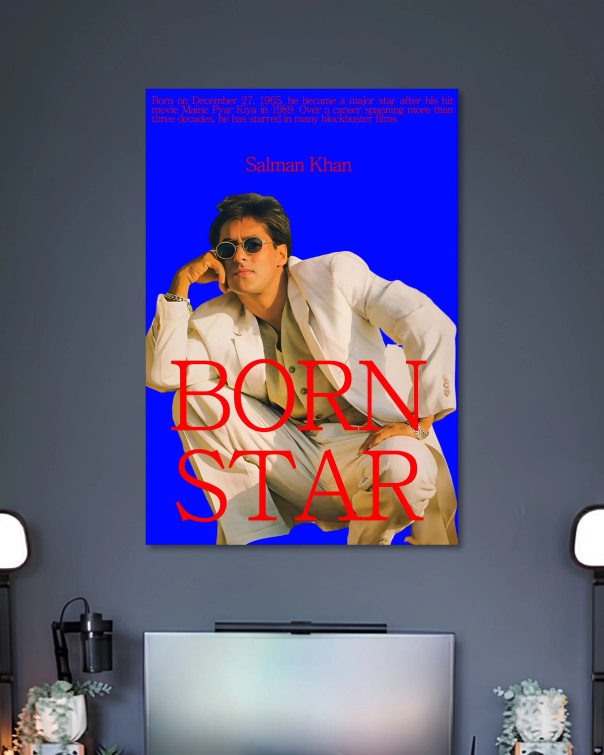 Alternative artwork featuring Salman Khan Born Star Bollywood Poster
