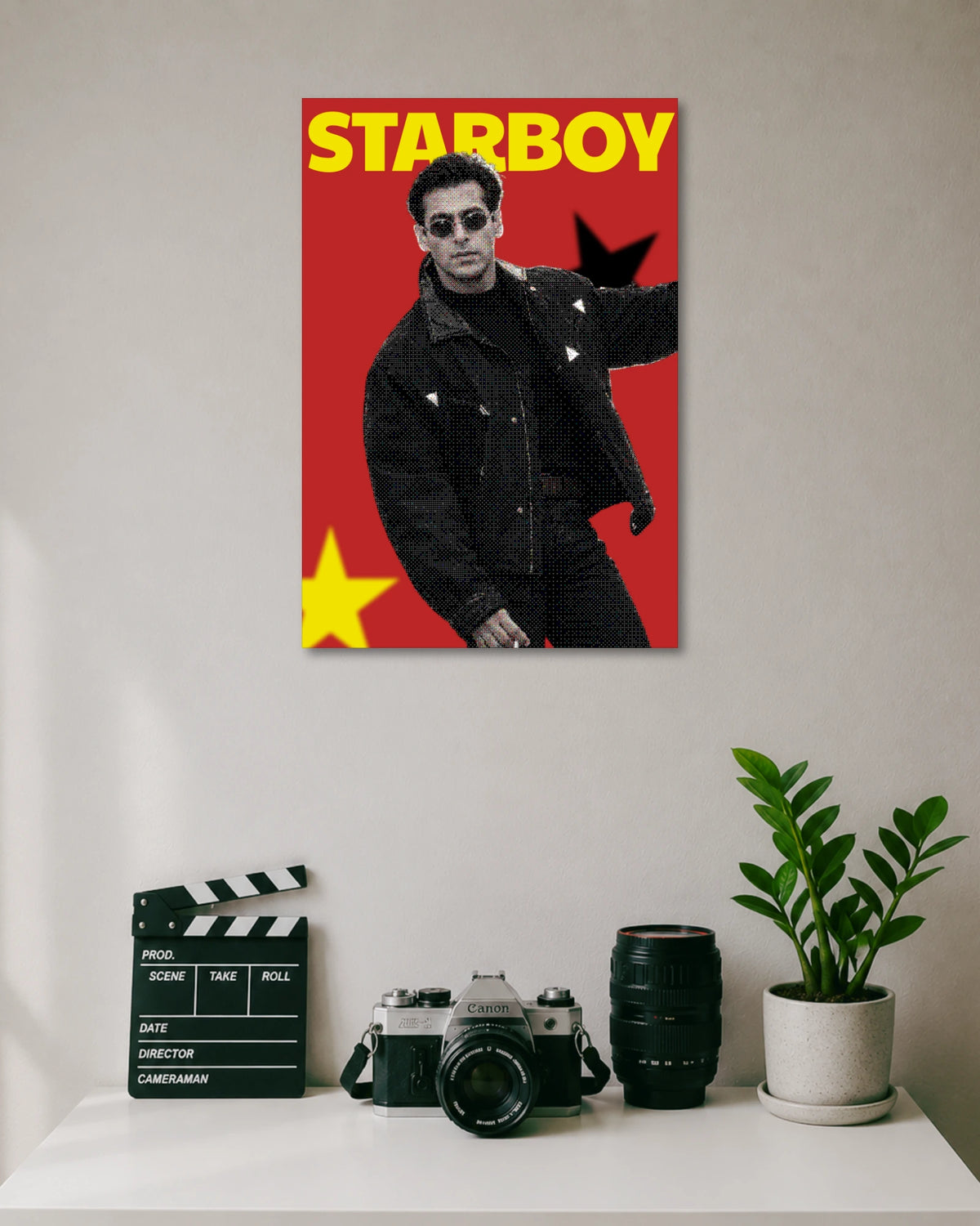 Salman Khan Starboy Red Poster poster artwork