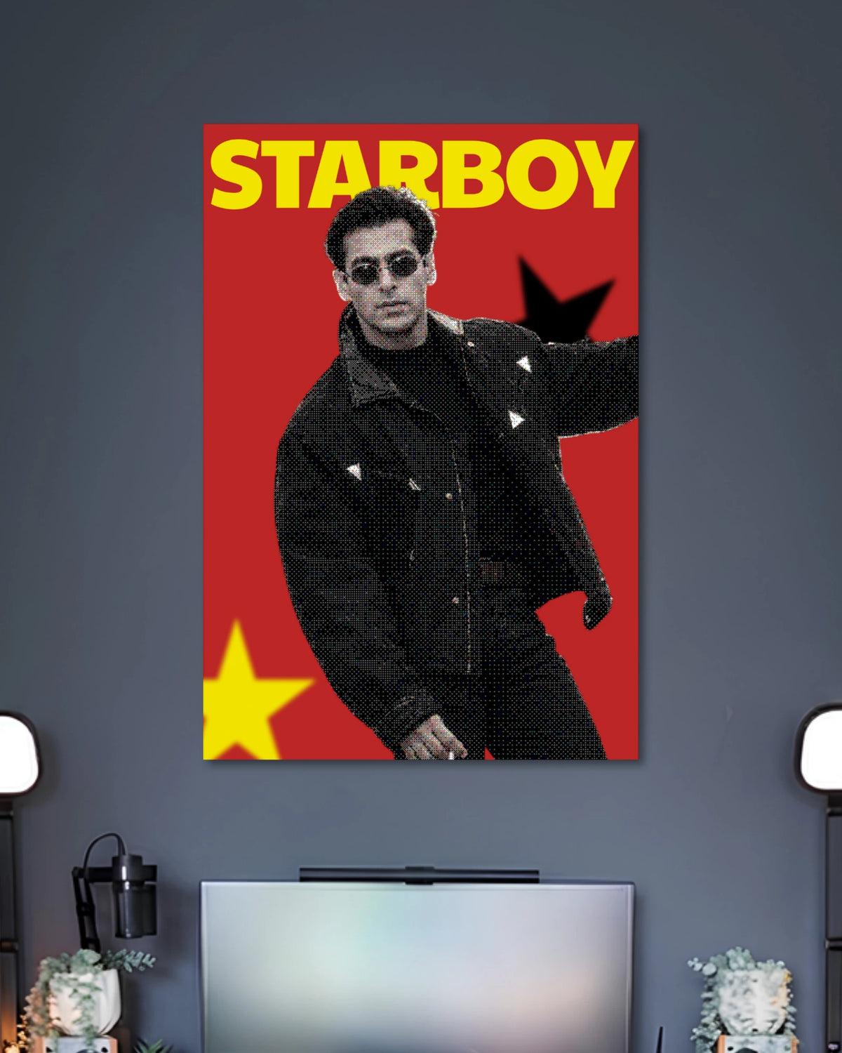 Alternative artwork featuring Salman Khan Starboy Red Poster