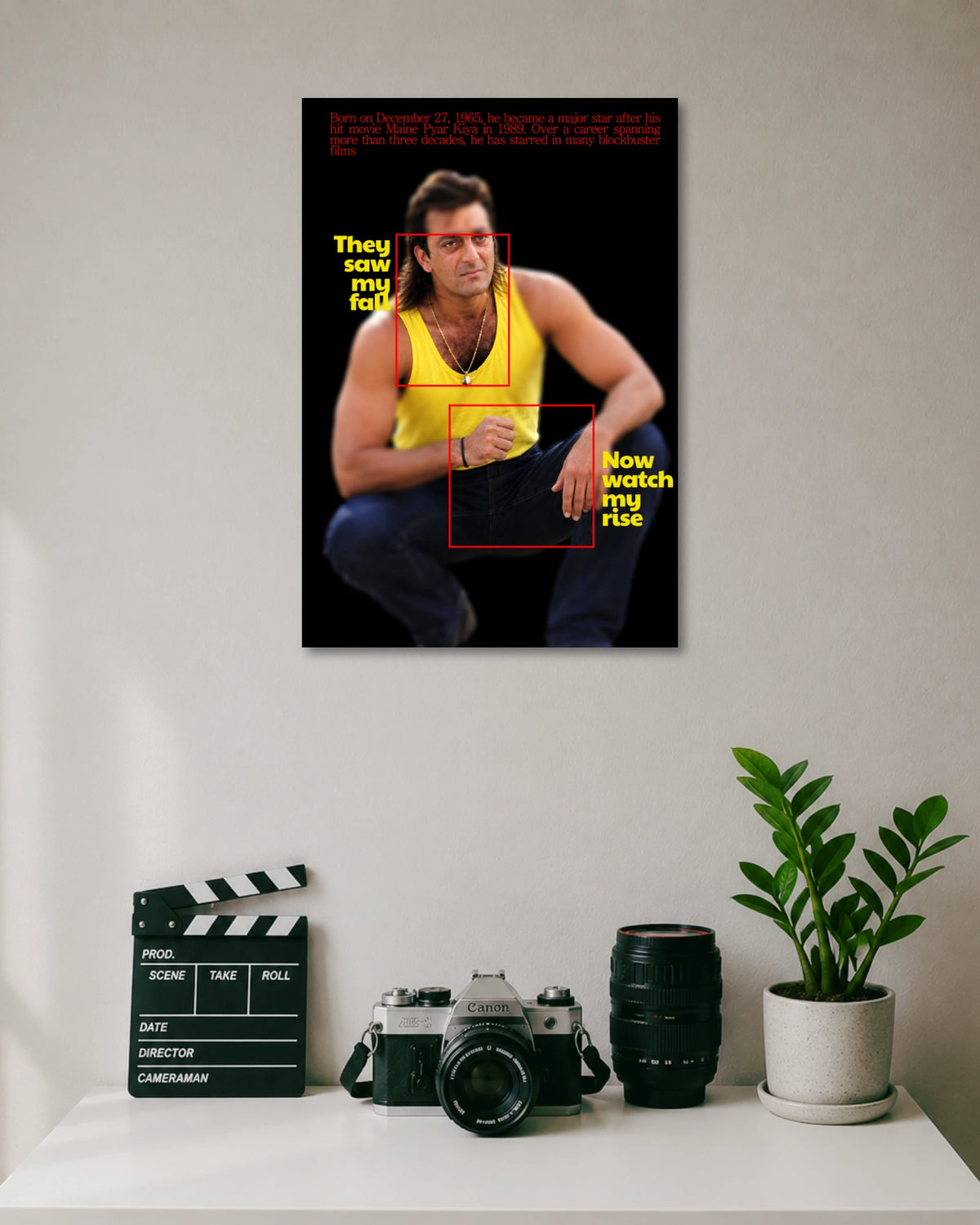 Sanjay Dutt They Saw My Fall Poster poster artwork