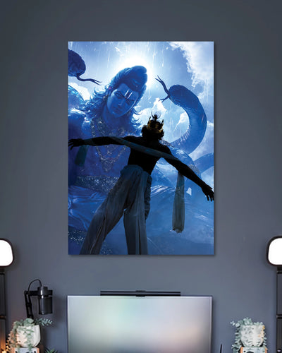 Alternative artwork featuring Shiva Krishna Divine Dance Poster