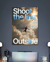 Alternative artwork featuring Shoot the Line Outside Spider-Man Poster