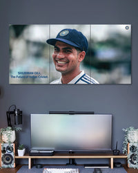 Shubman Gill Future of Indian Cricket 3 Piece Poster Set premium artwork 2