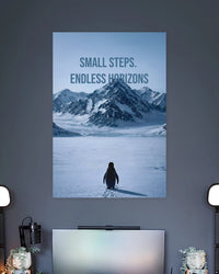Small Steps Endless Horizons Poster artwork with bold detailed composition 2