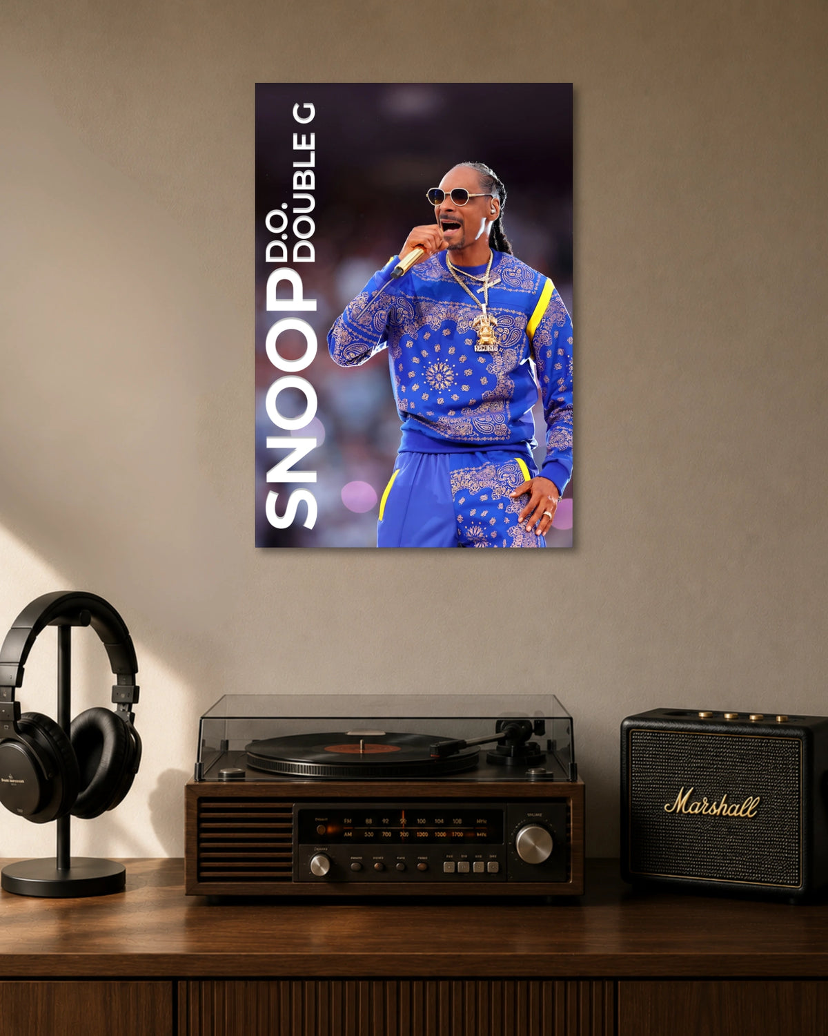 Snoop Dogg Live Performance Poster artwork with bold detailed composition 1