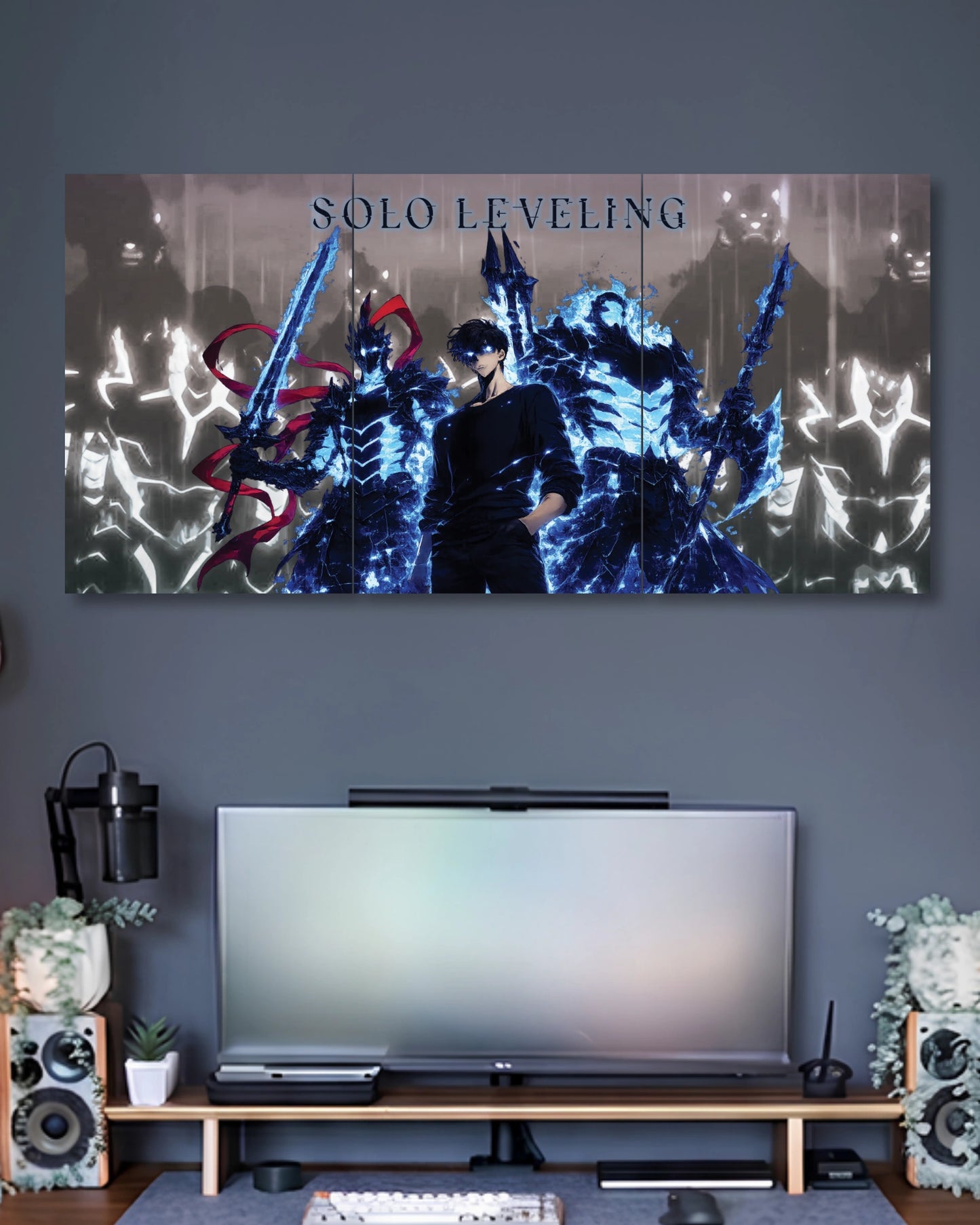 Three-panel Solo Leveling 3 Piece Poster Set artwork featuring premium detailed design 2