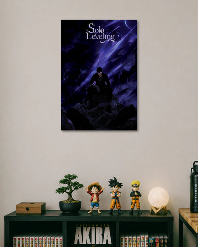 Solo Leveling Shadow Monarch Poster artwork with detailed composition 1