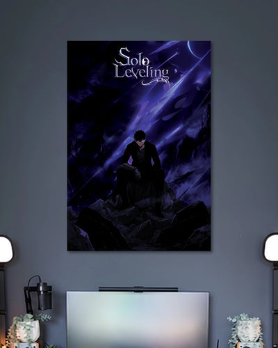 Solo Leveling Shadow Monarch Poster artwork with detailed composition 2