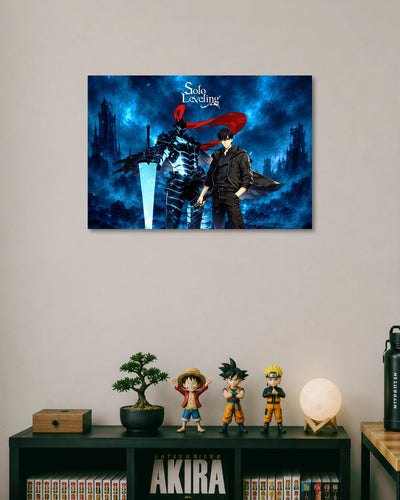 Solo Leveling Sung Jinwoo Landscape Poster poster artwork