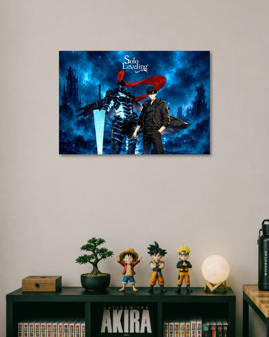 Solo Leveling Sung Jinwoo Landscape Poster poster artwork