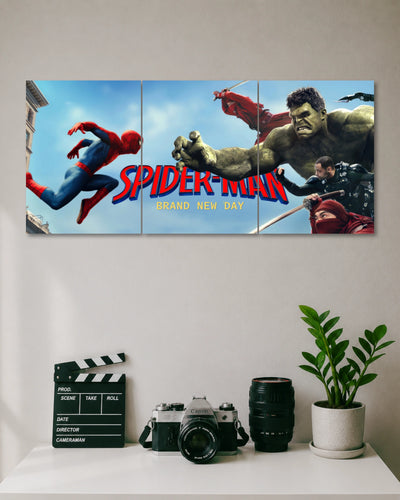 Spider-Man Brand New Day 3 Split Poster Set three-panel artwork 1