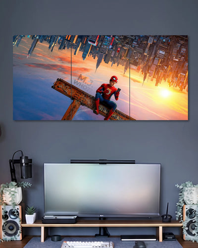 Spider-Man Inverted City 3 Piece Split Wall Art three-panel artwork 2