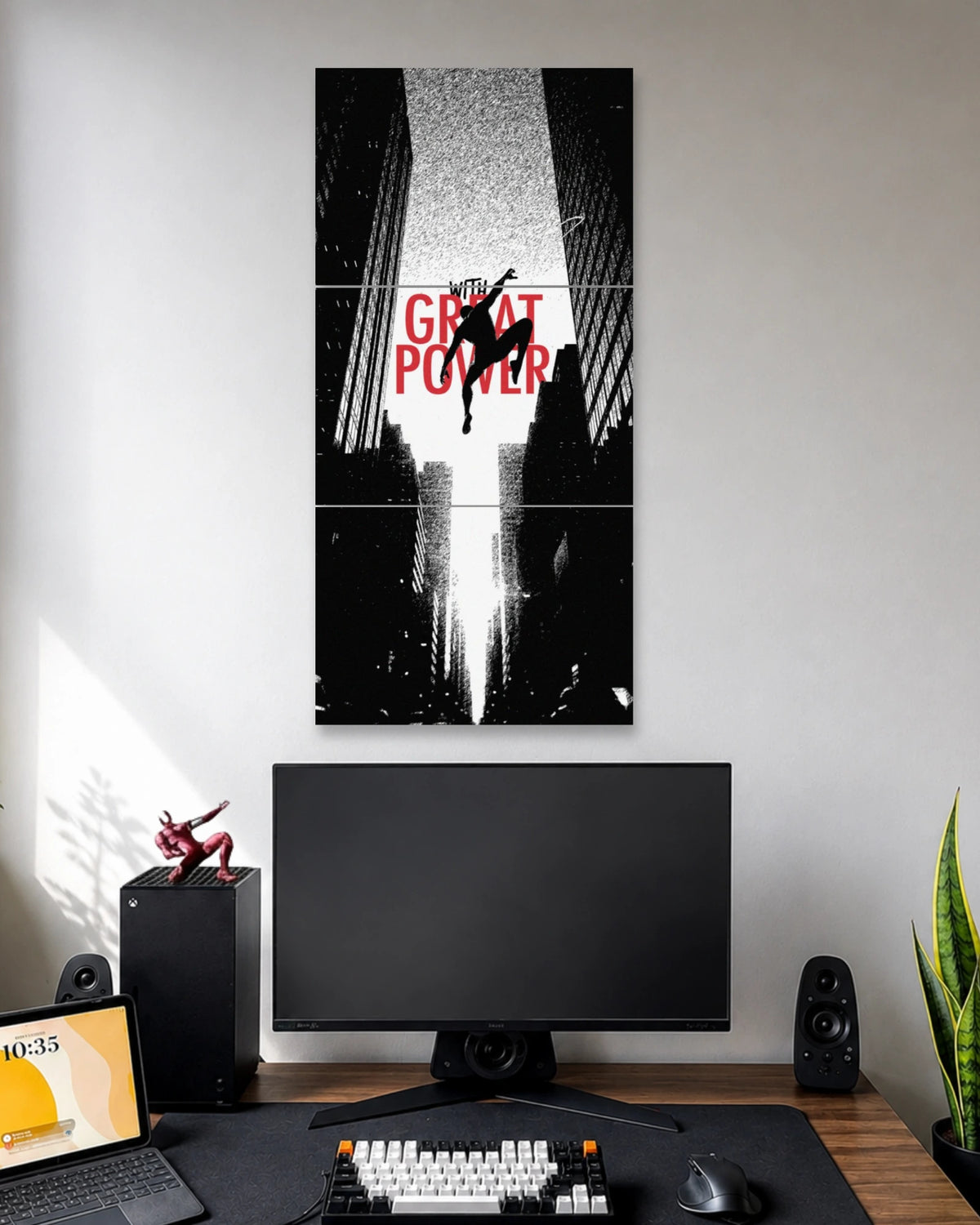 Spider-Man With Great Power 3 Split Poster poster artwork