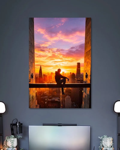 Alternative artwork featuring Spider-Man Sunset City Poster