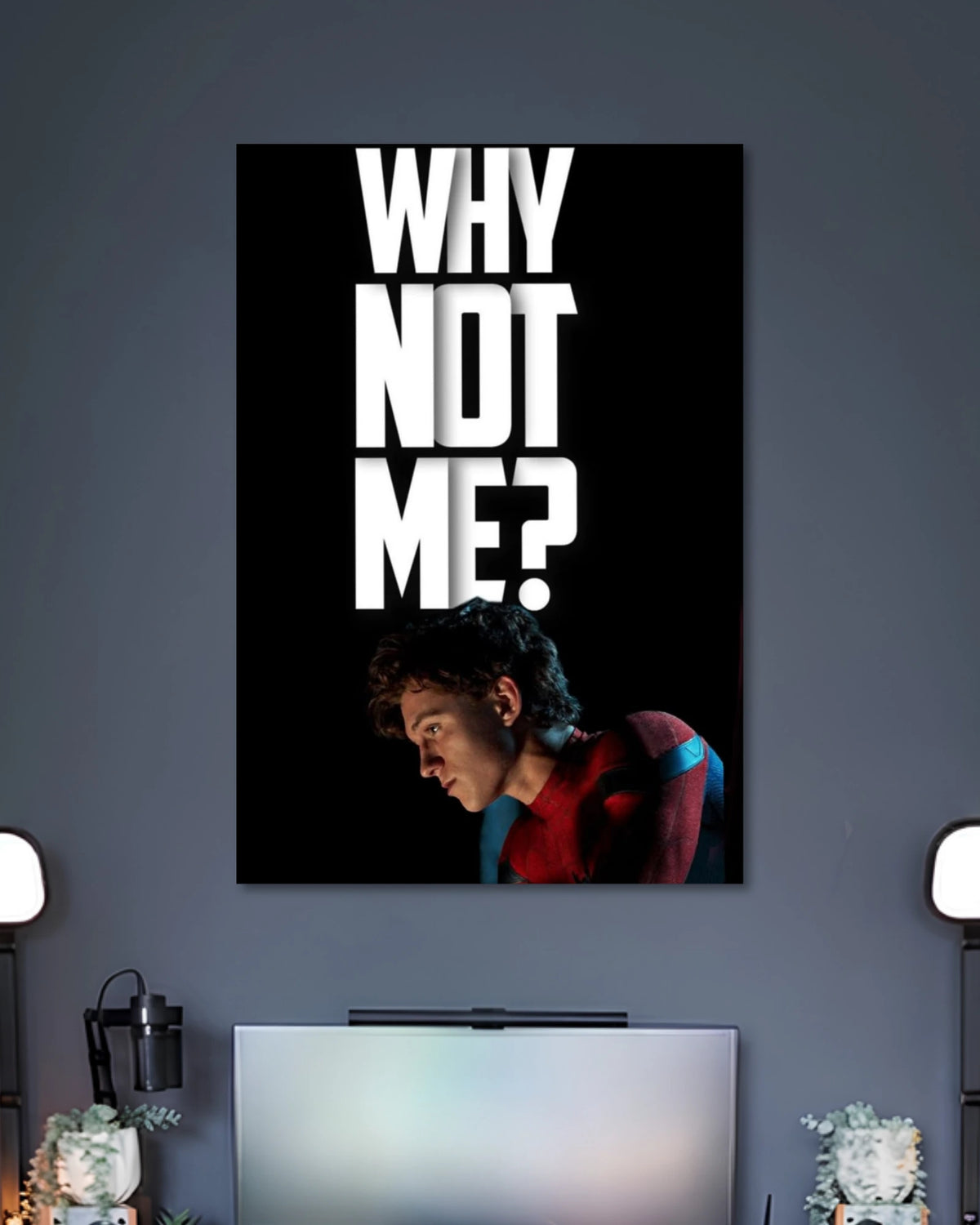 Alternative artwork featuring Spider-Man Why Not Me Marvel Movie Poster
