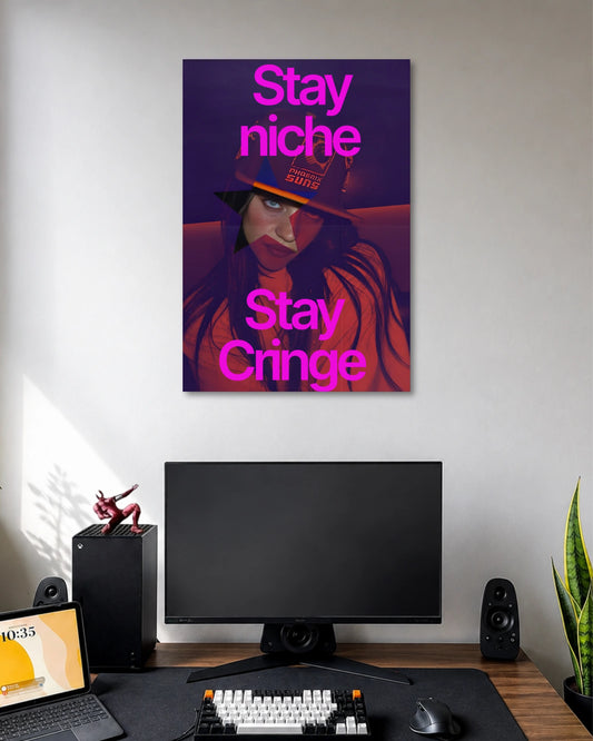 Stay Niche Stay Cringe Poster poster artwork