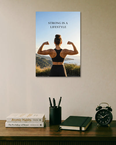 Strong Is a Lifestyle Fitness Poster poster artwork
