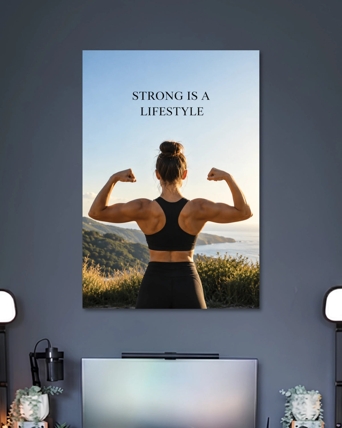 Alternative artwork featuring Strong Is a Lifestyle Fitness Poster