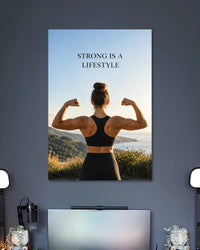 Alternative artwork featuring Strong Is a Lifestyle Fitness Poster