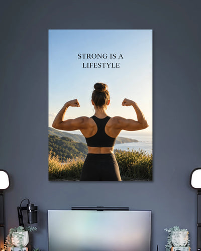 Alternative artwork featuring Strong Is a Lifestyle Fitness Poster