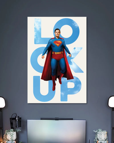 Alternative artwork featuring Superman Blue Sky Poster