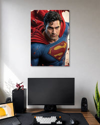 Superman Heroic Close-Up Poster poster artwork