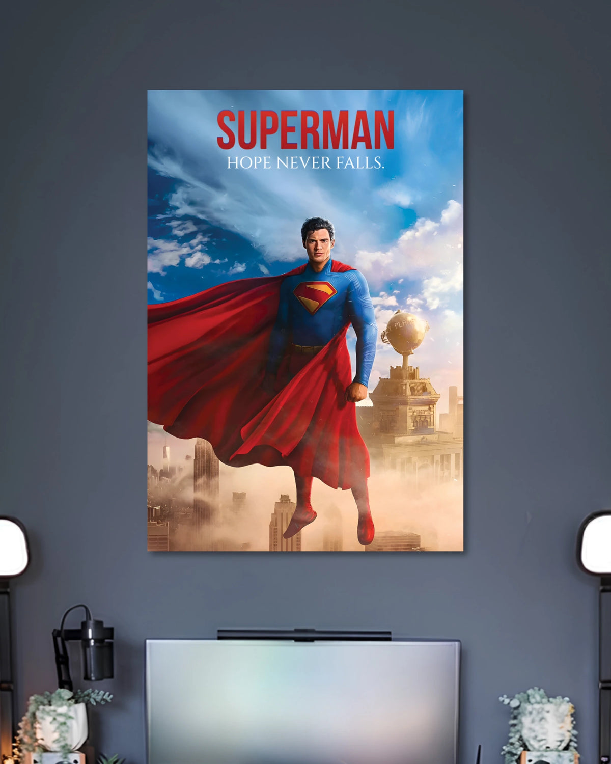 Alternative artwork featuring Superman Hope Never Falls Poster