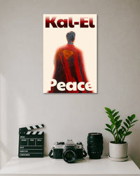 Superman Kal-El Peace Minimal Poster poster artwork