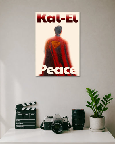 Superman Kal-El Peace Minimal Poster poster artwork