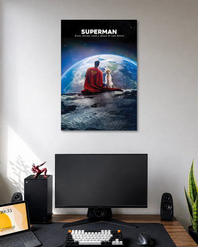 Superman and Krypto Earth Poster poster artwork