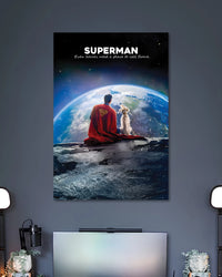 Alternative artwork featuring Superman and Krypto Earth Poster