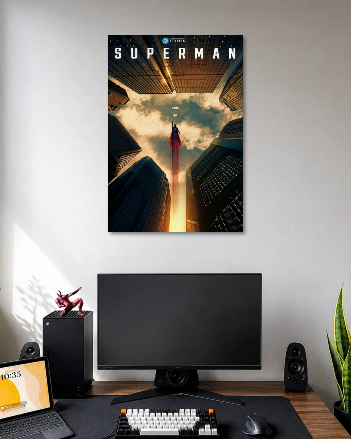 Superman Look Up City Flight Movie Poster poster artwork