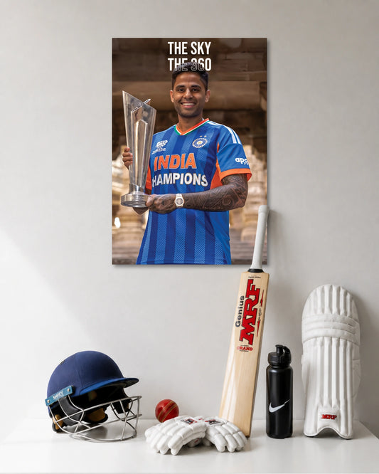 Suryakumar Yadav Sky 360 Poster premium artwork 1