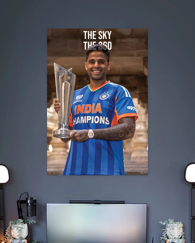 Suryakumar Yadav Sky 360 Poster premium artwork 2