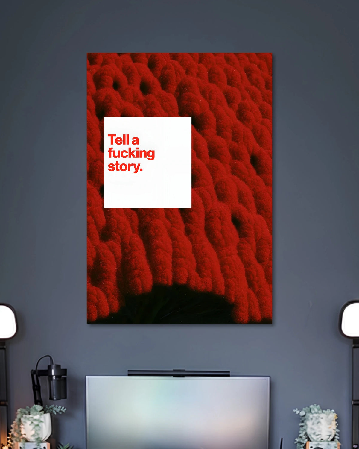 Alternative artwork featuring Tell a Fucking Story Creative Typography Poster