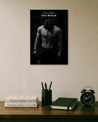 They Sleep You Build Gym Poster poster artwork