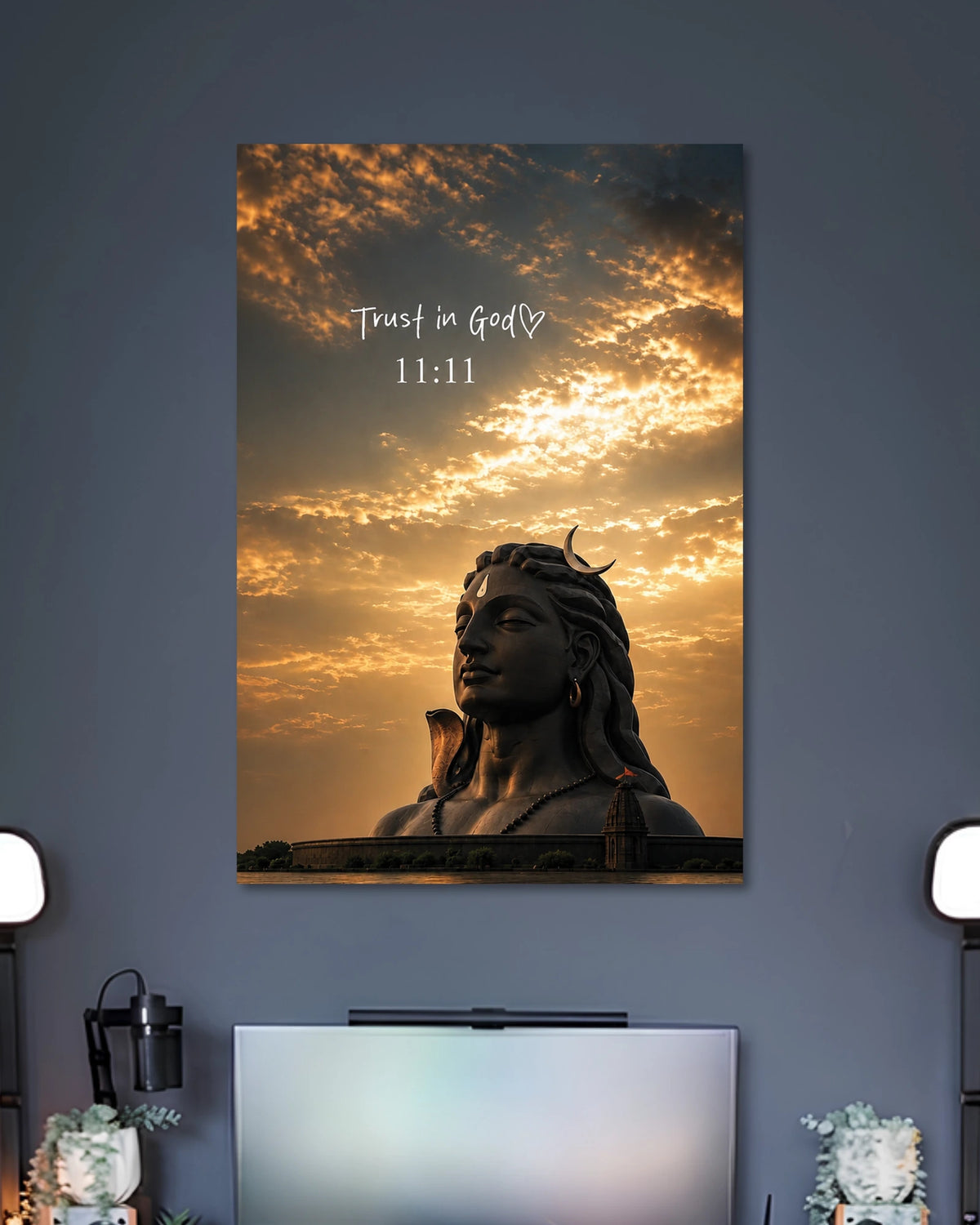 Alternative artwork featuring Trust in God 11:11 Adiyogi Poster