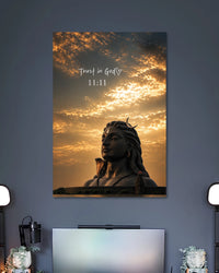 Alternative artwork featuring Trust in God 11:11 Adiyogi Poster