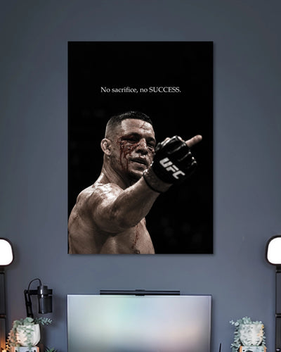 Alternative artwork featuring No Sacrifice No Success UFC Poster