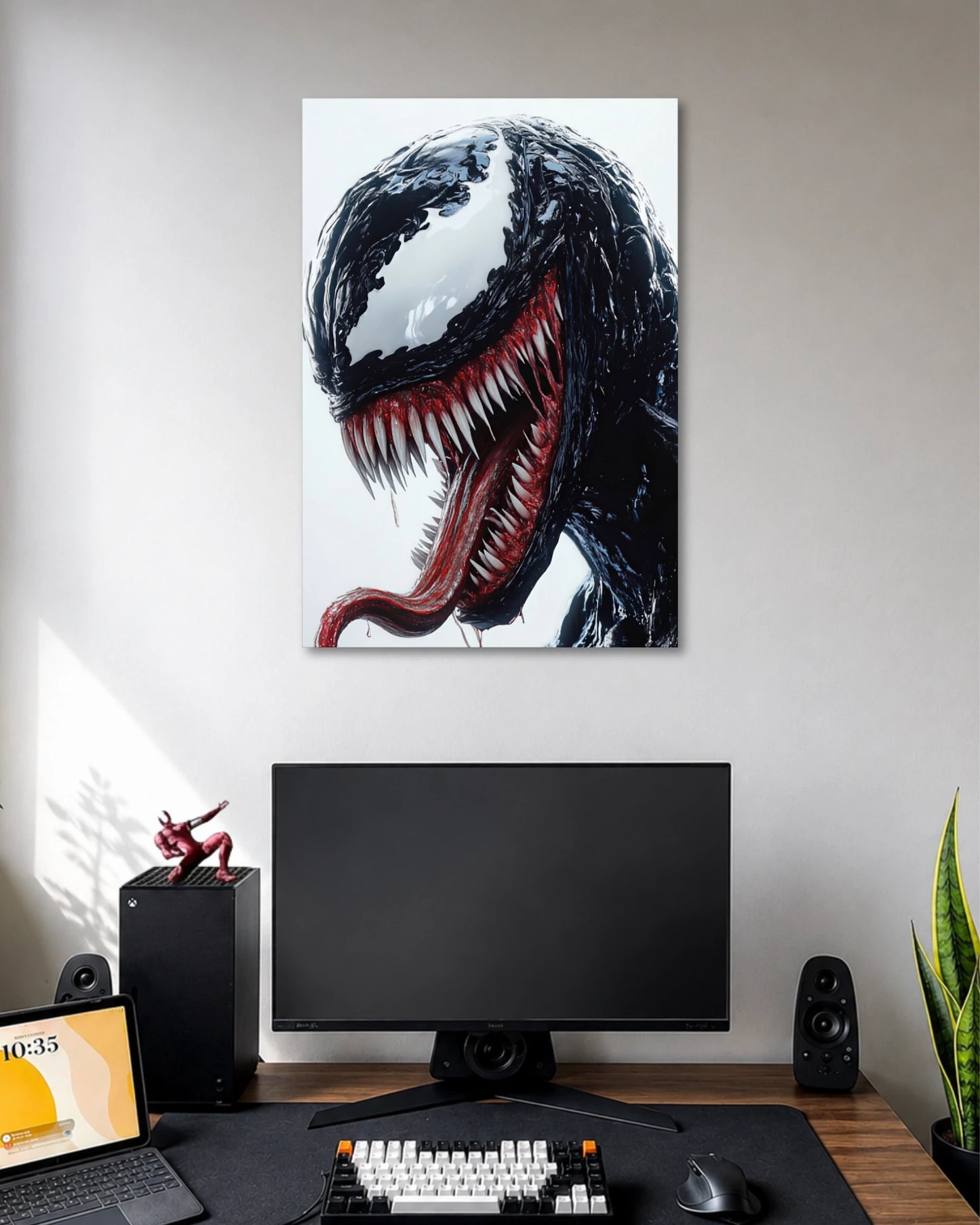 Venom Symbiote Close Up Marvel Character Poster poster artwork