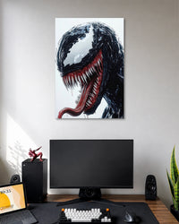 Venom Symbiote Close Up Marvel Character Poster poster artwork