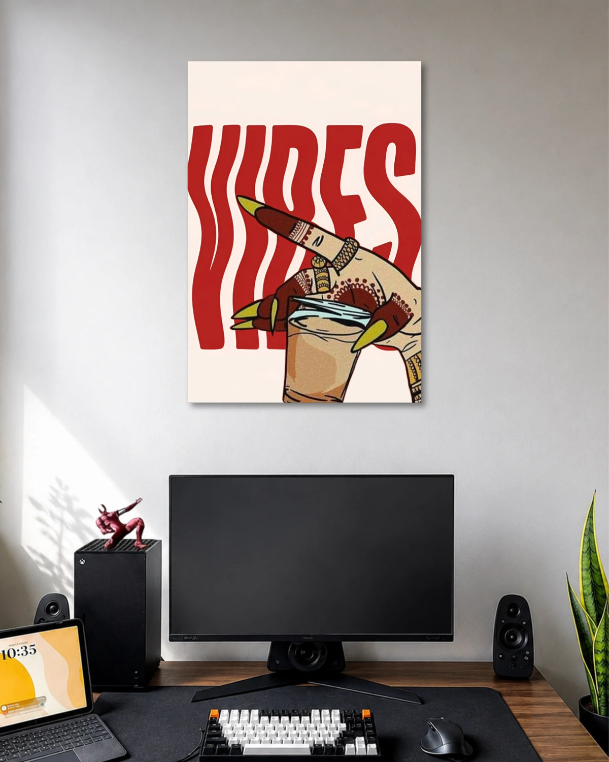 Vibes Illustrated Hand Poster poster artwork