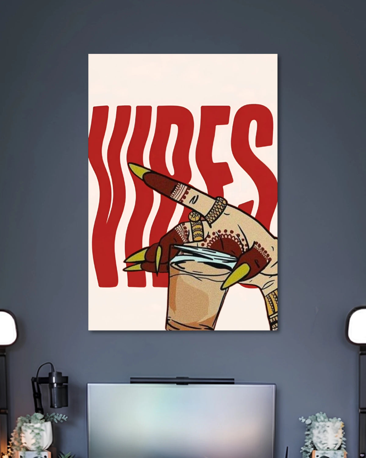 Alternative artwork featuring Vibes Illustrated Hand Poster