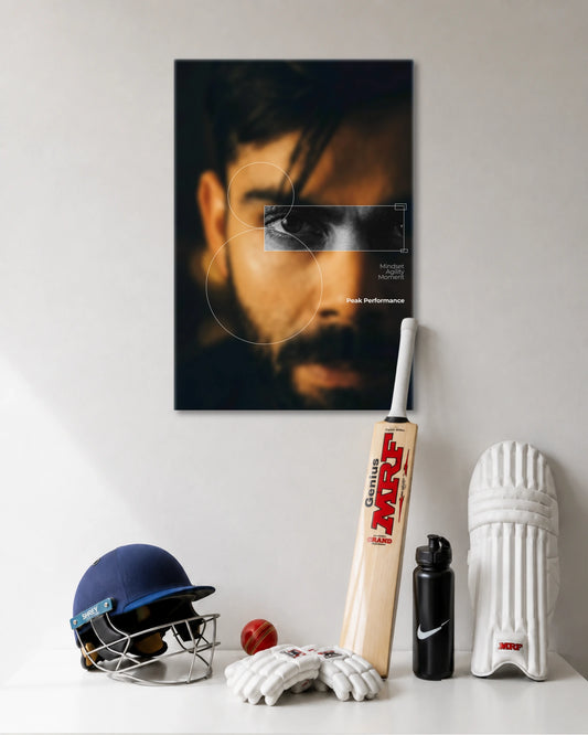 Virat Cricket Peak Performance Mindset Poster poster artwork